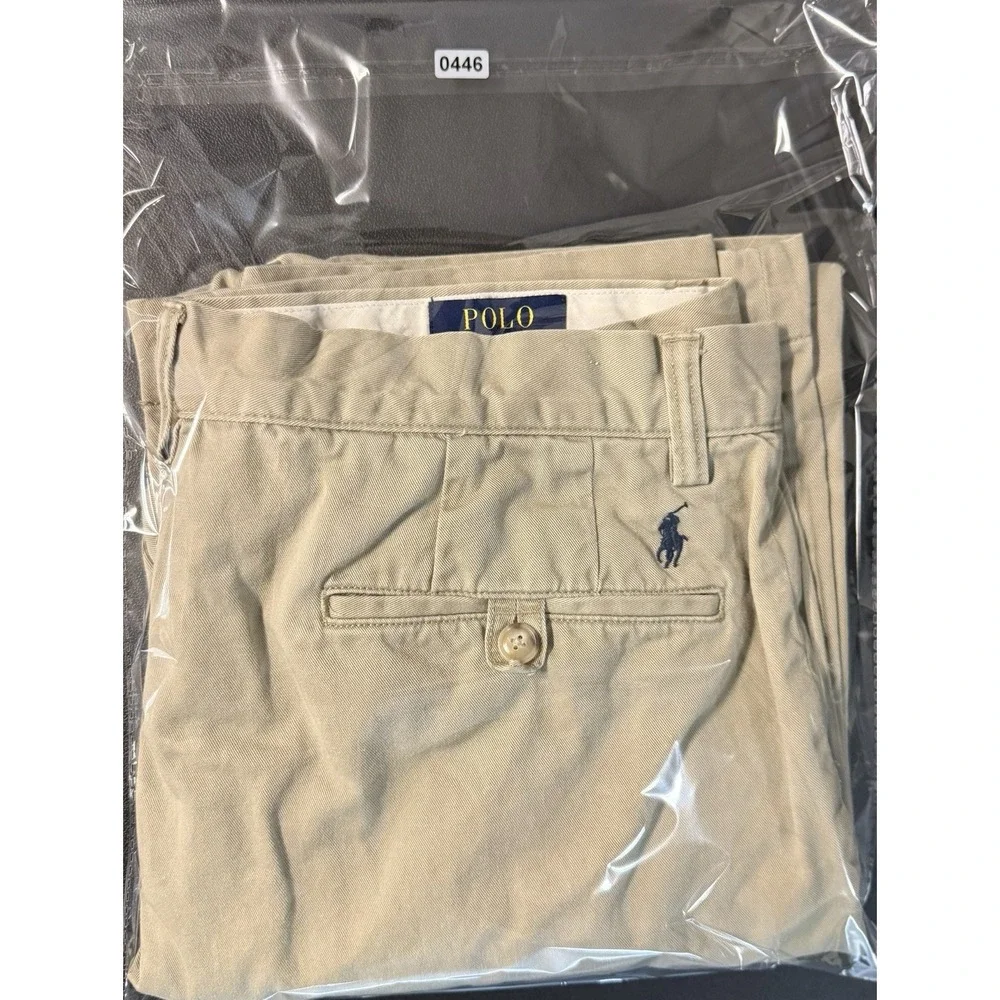 Polo Ralph Lauren Classic Fit Chino Pants Mens 34x32 Khaki Tan Cotton